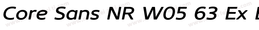 Core Sans NR W05 63 Ex Bold字体转换